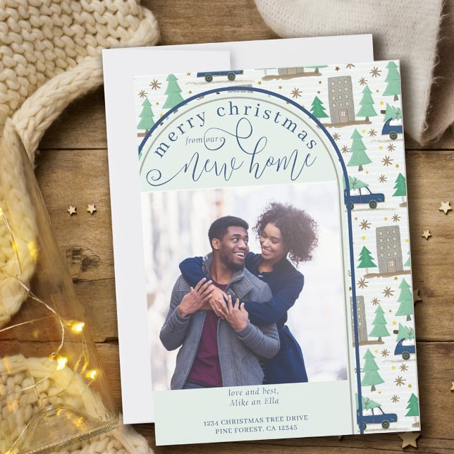 Merry Christmas New Home Photo Car and Apartment Announcement (Creator Uploaded)