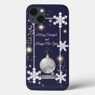 Merry Christmas & New Year! 20XX Silver Luxury Hol iPhone 13 Case