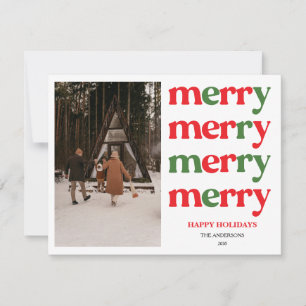 Merry Christmas New Year Cute Colorful Holiday 