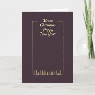Merry Christmas New Year Holiday Card