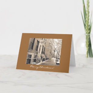 Merry Christmas - New York City Winter Snow Holiday Card