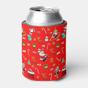 Merry Christmas Nice Naughty 25 December Christmas Can Cooler