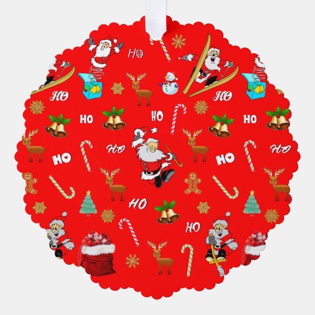 Merry Christmas Nice Naughty 25 December Christmas Tree Decoration Card (Front)