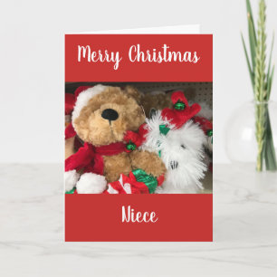 MERRY CHRISTMAS **NIECE** HOLIDAY CARD