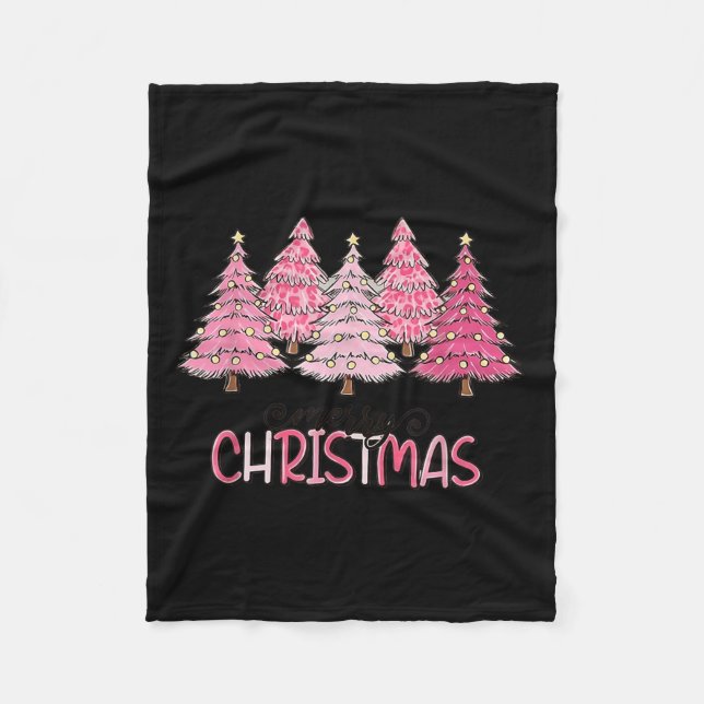 Merry Christmas Nk Christmas Tree Nk Christmas Cos Fleece Blanket (Front)