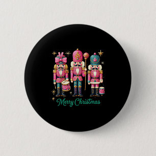 Merry Christmas Nk Nutcracker Fantasy  6 Cm Round Badge