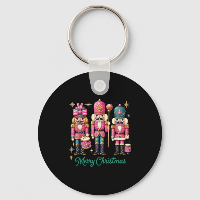 Merry Christmas Nk Nutcracker Fantasy  Key Ring (Front)