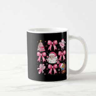 Merry Christmas Nk Santa Coquette Bow Teacher Girl Coffee Mug