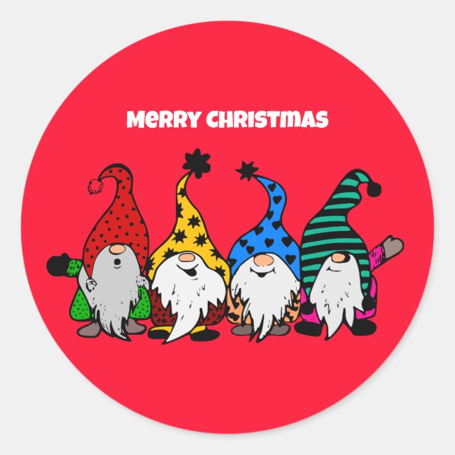 Merry Christmas Nomes sticker (Front)