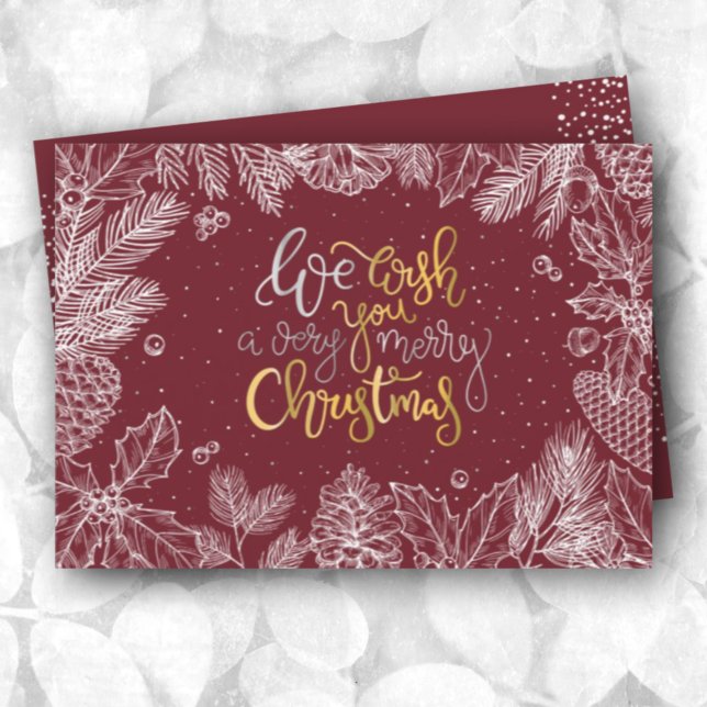 Merry Christmas Non-Photo Holiday Card (Creator Uploaded)