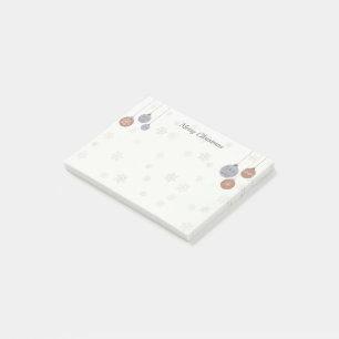 Merry Christmas Notes with ornaments