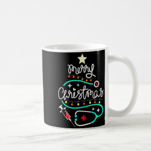 Merry Christmas Nurse Doctor Stethoscope Christmas Coffee Mug