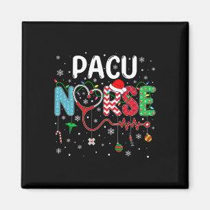 Merry Christmas Nurse Fun Pacu Nurse Christmas Pat Magnet