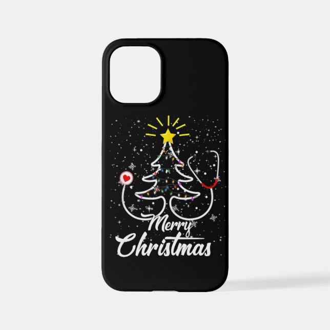 Merry Christmas Nurse Funny PICU Nurse Christmas iPhone Case (Back)
