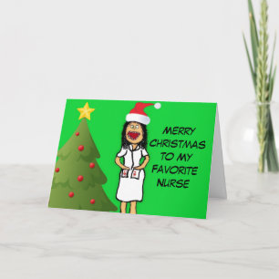 Merry Christmas Nurse Holiday Card