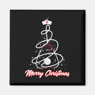 Merry Christmas Nurse Shirt Yuletide Practitioners Magnet