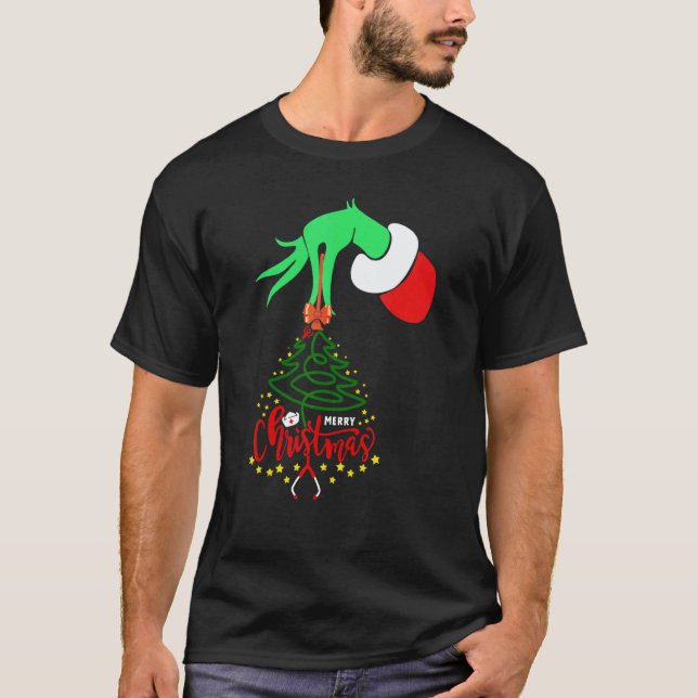 Merry Christmas Nurse Stethoscope Christmas Tree B T-Shirt (Front)