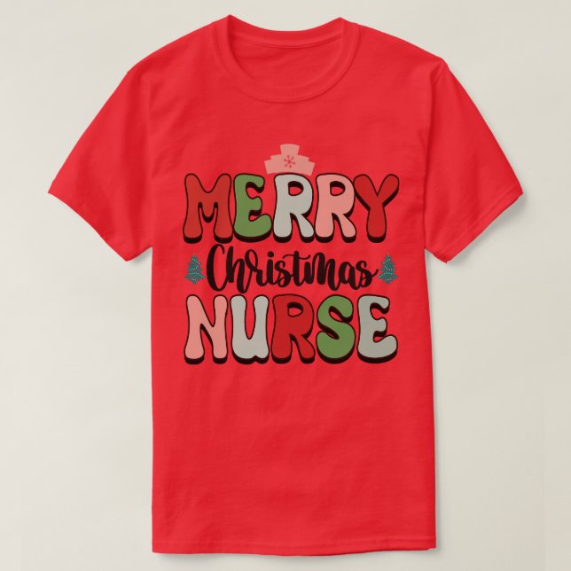 Merry christmas Nurse T-Shirt (Design Front)
