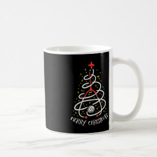 Merry Christmas Nurse Xmas Scrub Top Women Stethos Coffee Mug