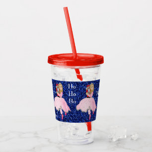 Merry Christmas Nutcracker Ballerina Acrylic Tumbler