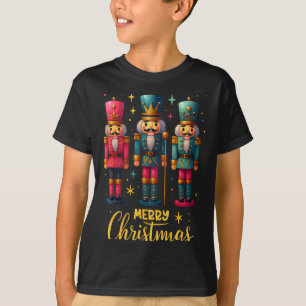 Merry Christmas Nutcracker Ballet Dance Women Kids T-Shirt