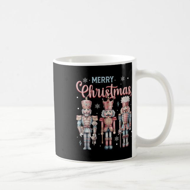 Merry Christmas Nutcracker Ballet Festive Xmas Men Coffee Mug (Right)