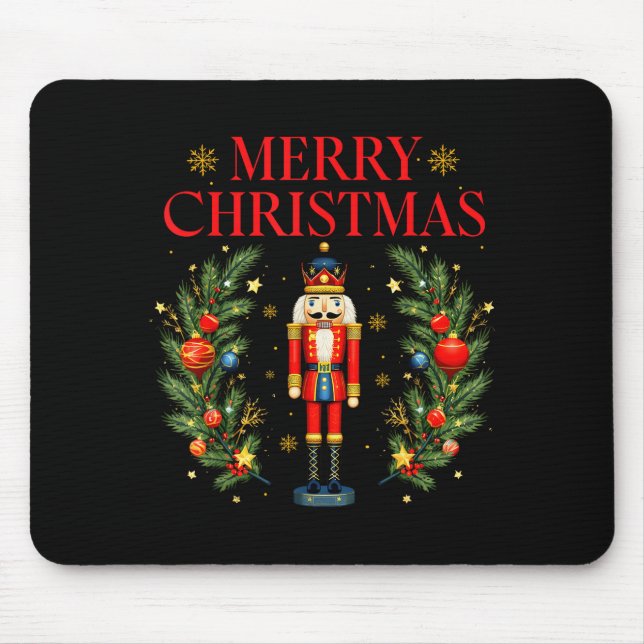 Merry Christmas Nutcracker Ballet Festive Xmas Men Mouse Mat (Front)
