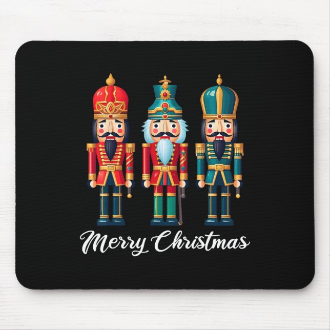 Merry Christmas Nutcracker Ballet Festive Xmas Men Mouse Mat (Front)