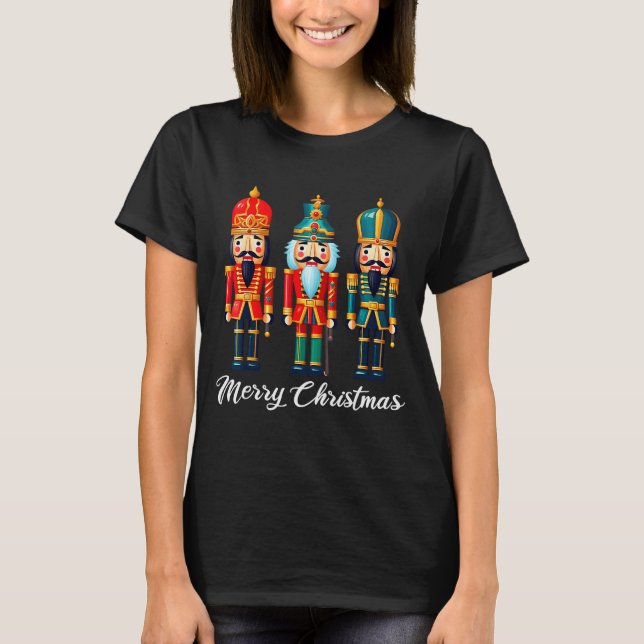 Merry Christmas Nutcracker Ballet Festive Xmas Men T-Shirt (Front)