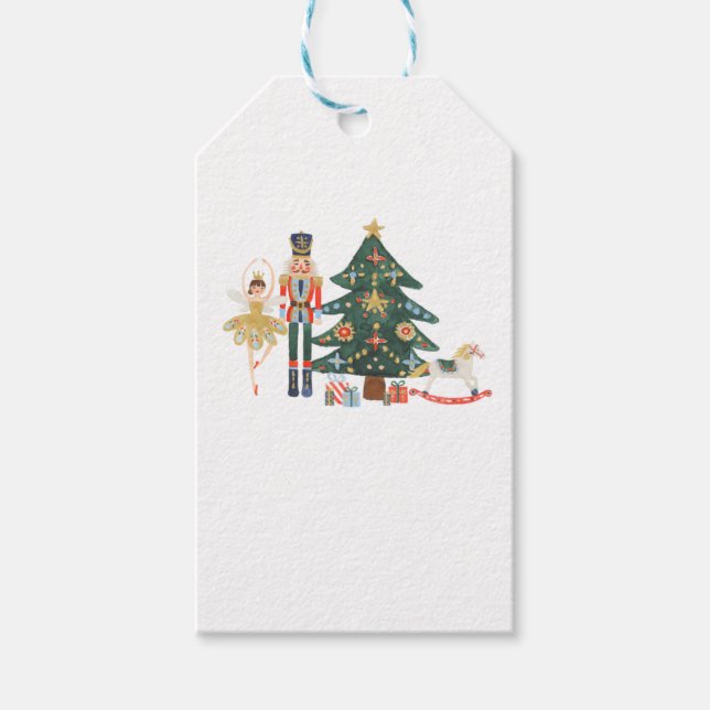 Merry Christmas Nutcracker Ballet  Gift Tags (Front)