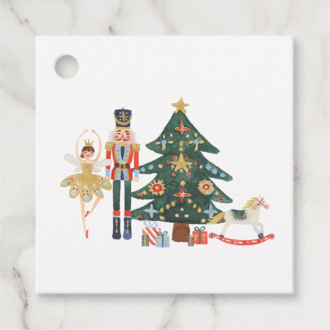Merry Christmas Nutcracker Ballet  Gift Tags (Front)