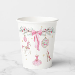 Merry Christmas Nutcracker Ballet Watercolor baby  Paper Cups