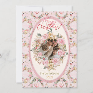 Merry Christmas Nutcracker Beaux Custom Message Holiday Card