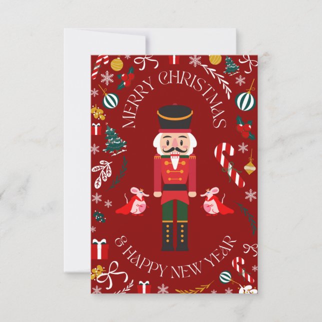 Merry Christmas Nutcracker Card (Front)