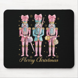 Merry Christmas Nutcracker Coquette Nk Bow Xmas Ho Mouse Mat