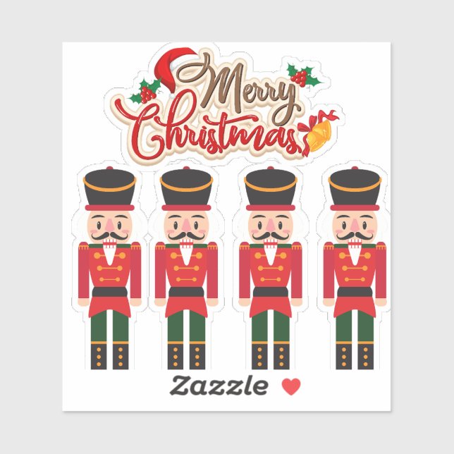 Merry Christmas Nutcracker Festive Holiday Tee  (Sheet)