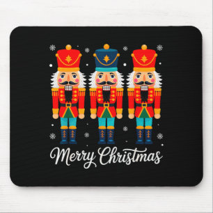 Merry Christmas Nutcracker Funny Xmas Family Men W Mouse Mat