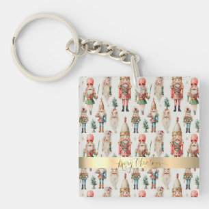 Merry Christmas Nutcracker Holiday Key Ring