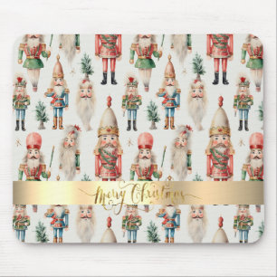 Merry Christmas Nutcracker Holiday Mouse Mat