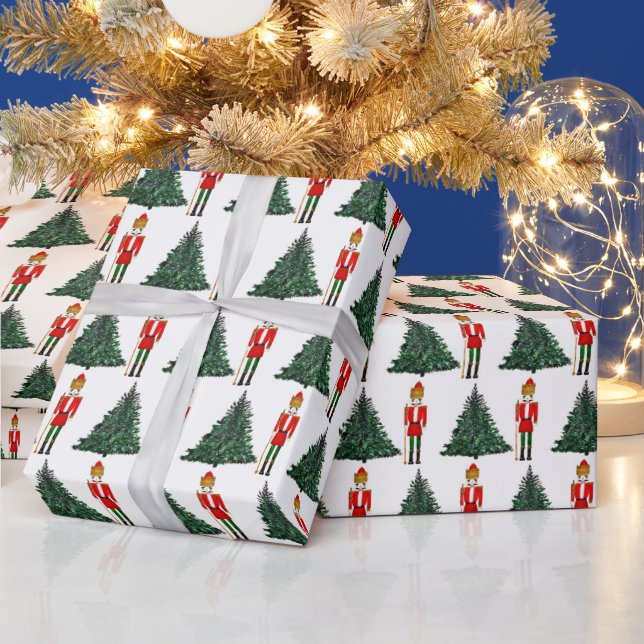 Merry Christmas Nutcracker Kids Characters Wrapping Paper (Holidays)