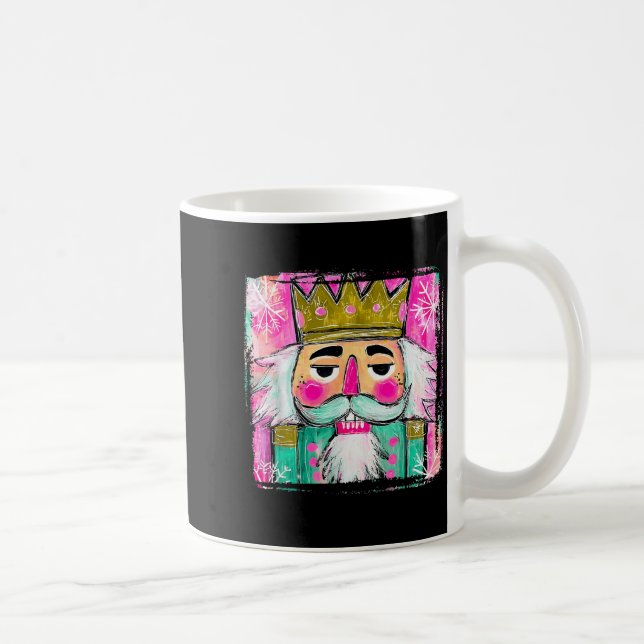 Merry Christmas Nutcracker Men Women Kids Xmas Paj Coffee Mug (Right)