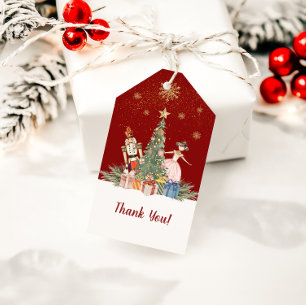 Merry Christmas Nutcracker Thank You Gift Tags