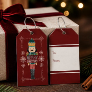 Merry Christmas Nutcracker To and From Gift Tag