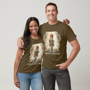 Merry Christmas nutcracker watercolor  T-Shirt