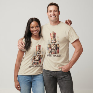 Merry Christmas nutcracker watercolor T-Shirt