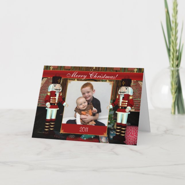 Merry Christmas Nutcracker Your Photo Card (Front)