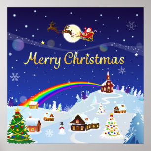 Merry Christmas on the Full Moon Poster