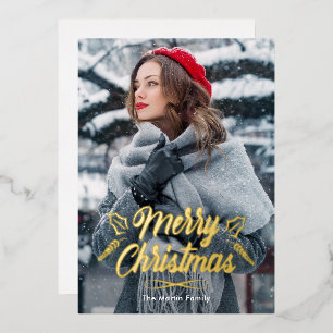 Merry Christmas One Photo Holiday