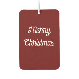 Merry Christmas or Happy Holidays Template Car Air Freshener