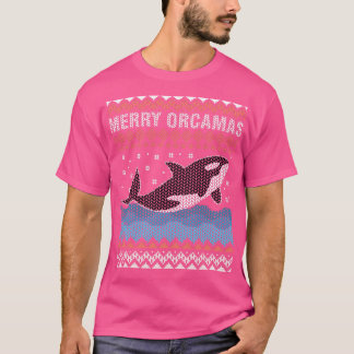 Merry Christmas Orca Whale Ugly Christmas as Boy a T-Shirt